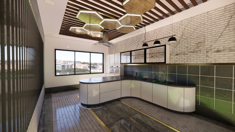 Kitchen Design for Corporate offices by Hardbone International, Pakistan.