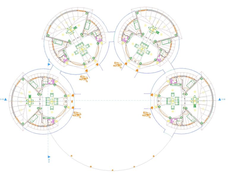 2D Designing Service for Hut Shaped Cottages.