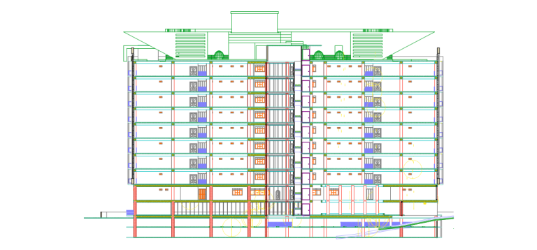 2D Designing Service for Detailed Sectional view.